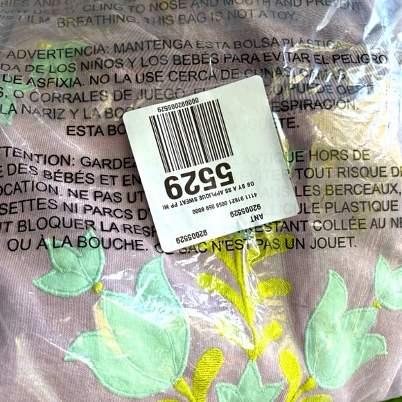 NWT Anthropologie Short-Sleeve Appliqué Sweatshirt XL - Picture 8 of 11